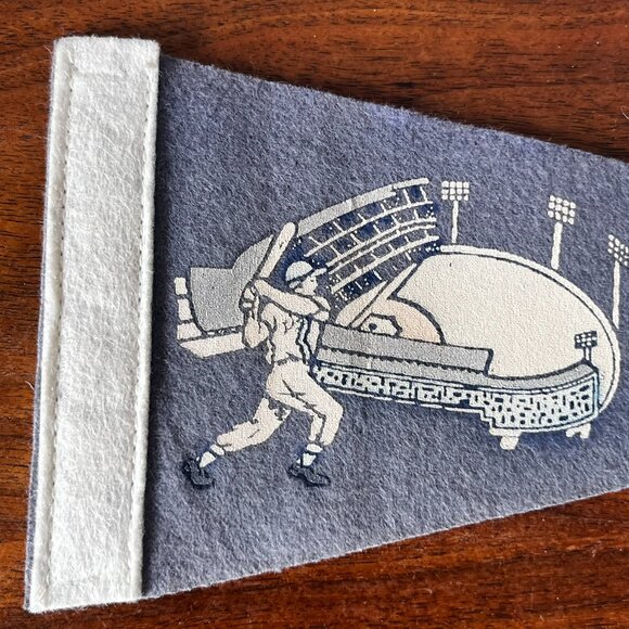 Vintage 1960s LA Los Angeles Dodgers World Champions Baseball Pennant 9" Blue - Picture 2 of 9